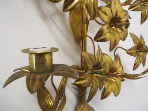 applique antica in bronzo dorato