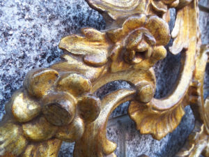specchiera antica piemontese doratura a mecca 