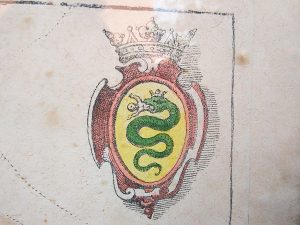 Stampa antica raffigurante le porte di Milano